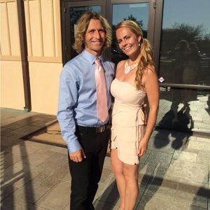 Light pink cocktail dress- wore only once! Perfect condition